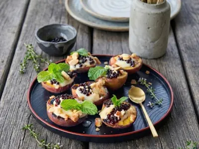 Braaied Peaches with Honey Mascarpone: South African recipe by Ivana Sanshia