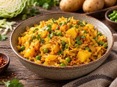 Braised Cabbage with Potatoes and Peas: South African recipe by Ivana Sanshia