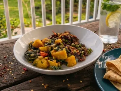 Braised Potatoes and Spinach: South African recipe by Ivana Sanshia