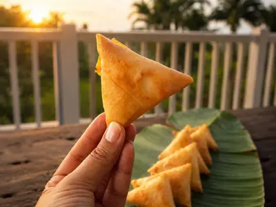 Corn & Cheese Samoosas: South African recipe by Ivana Sanshia
