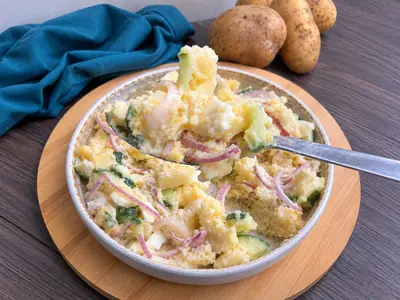 Easy Potato & Egg Salad: South African recipe by Ivana Sanshia