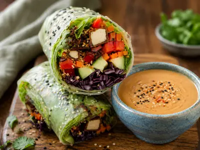 Giant Summer Rolls: Asian recipe by Ivana Sanshia