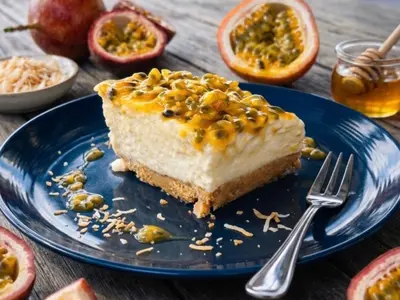 Granadilla and Coconut Fridge Tart: South African recipe by Ivana Sanshia