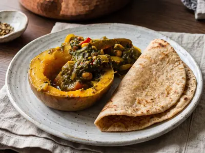 Kanji Kira & Gem Squash Curry: South African recipe by Ivana Sanshia