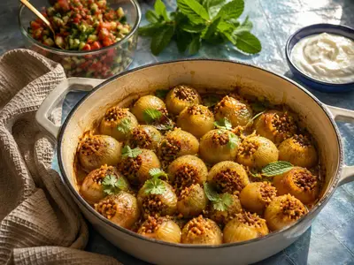 Rice & Lentil Stuffed Onions: South African recipe by Ivana Sanshia