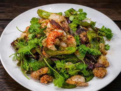 Prawn & Litchi Stir-fry: South African recipe by Ivana Sanshia