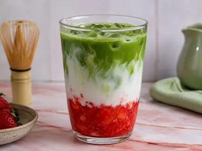 Strawberry Matcha: Asian recipe by Ivana Sanshia