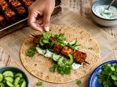 Tandoori Pumpkin & Paneer Skewers: Fusion recipe by Ivana Sanshia