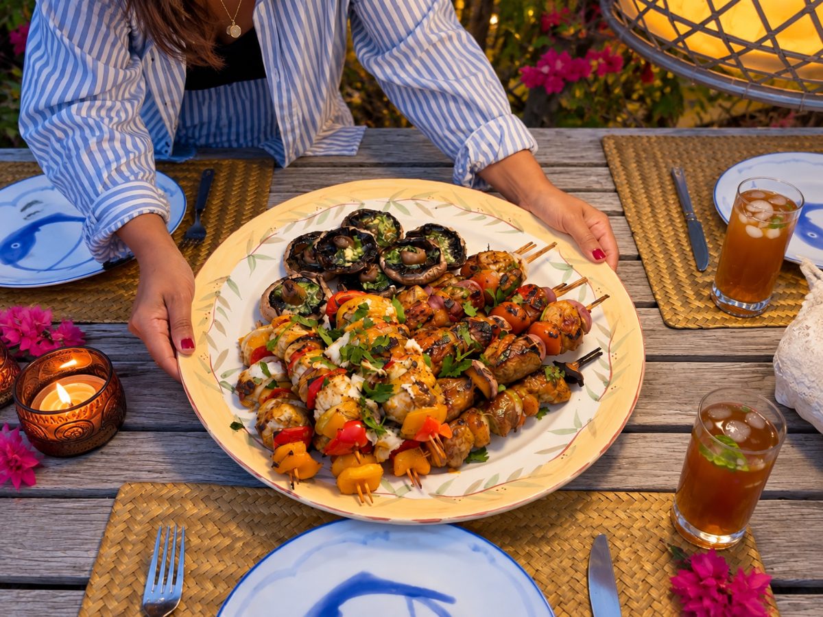 Sosaties, a South African recipe