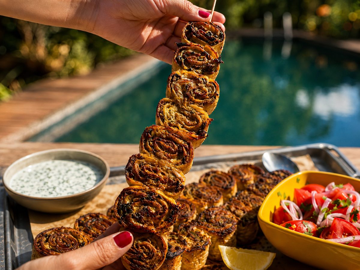 Crispy South African Kebab Pinwheels, a South African recipe